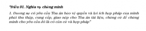 Điều 91. Nghĩa vụ chứng minh